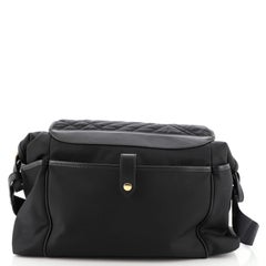 Burberry Flap Top Diaper Bag Quilted Nylon