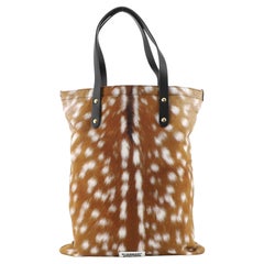 Burberry Flat Tote Printed Nylon Large