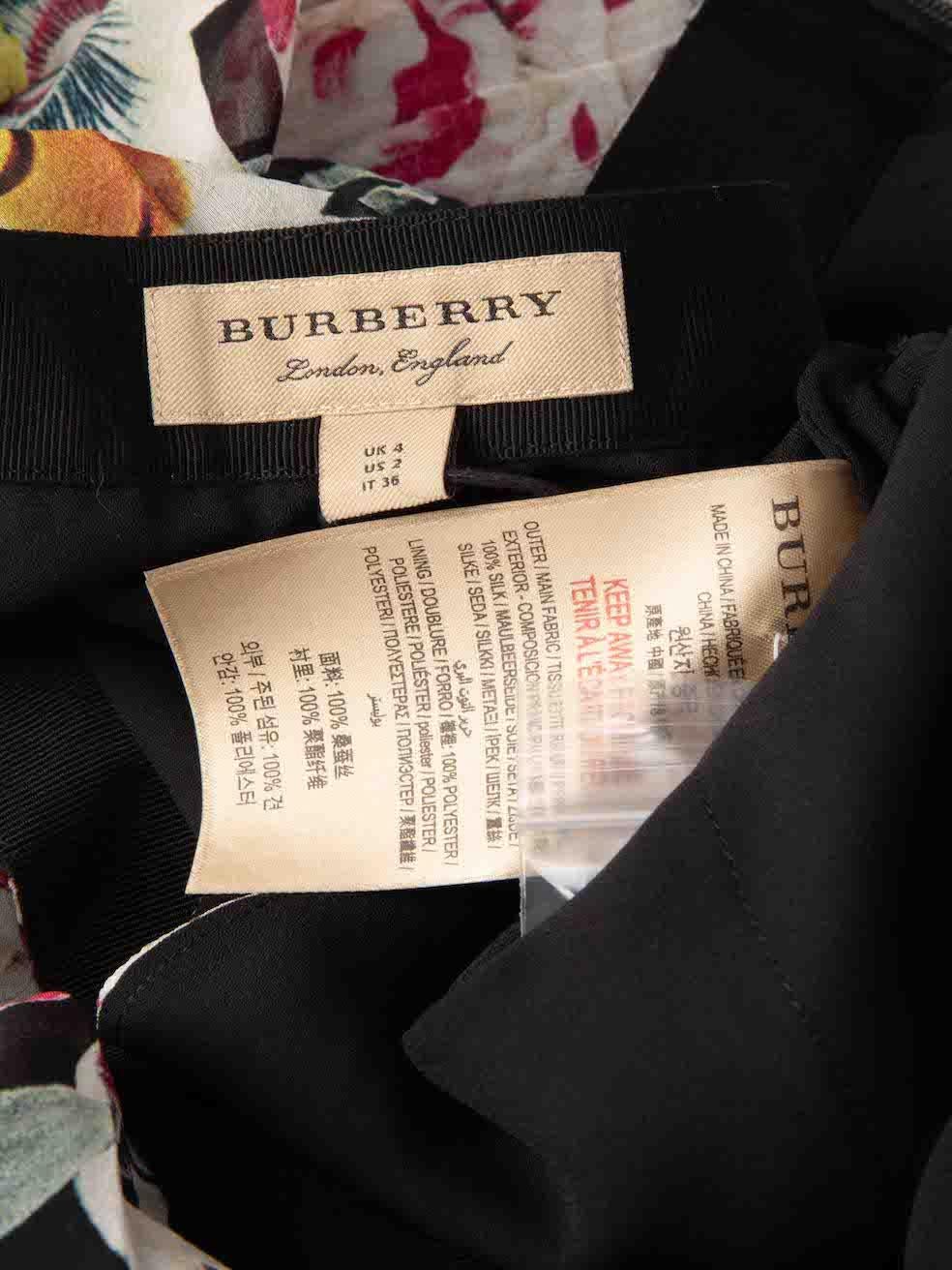 Women's Burberry Floral Print Straight Skirt Size XXS