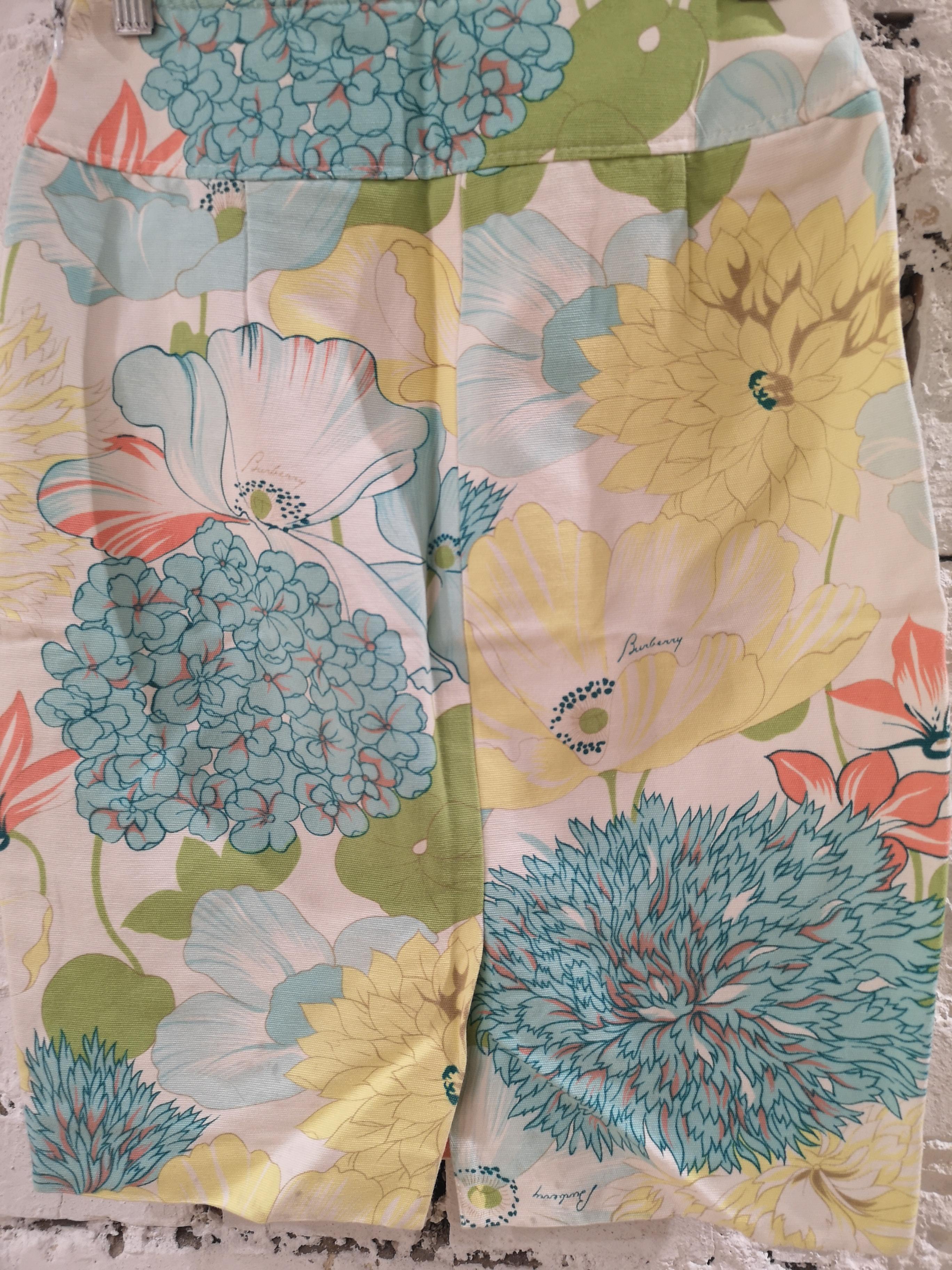 Burberry flower cotton skirt 5