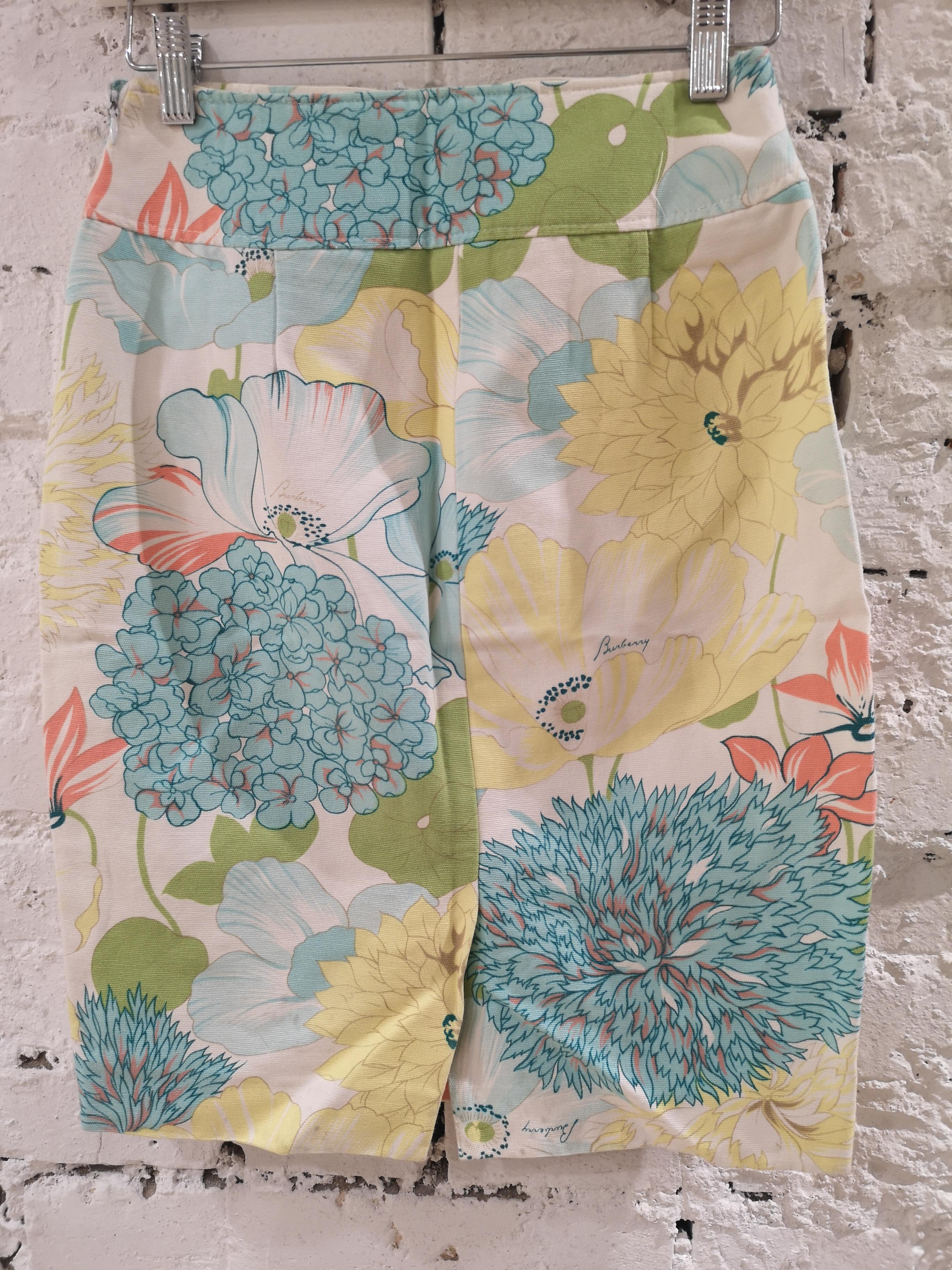 Burberry flower cotton skirt 3