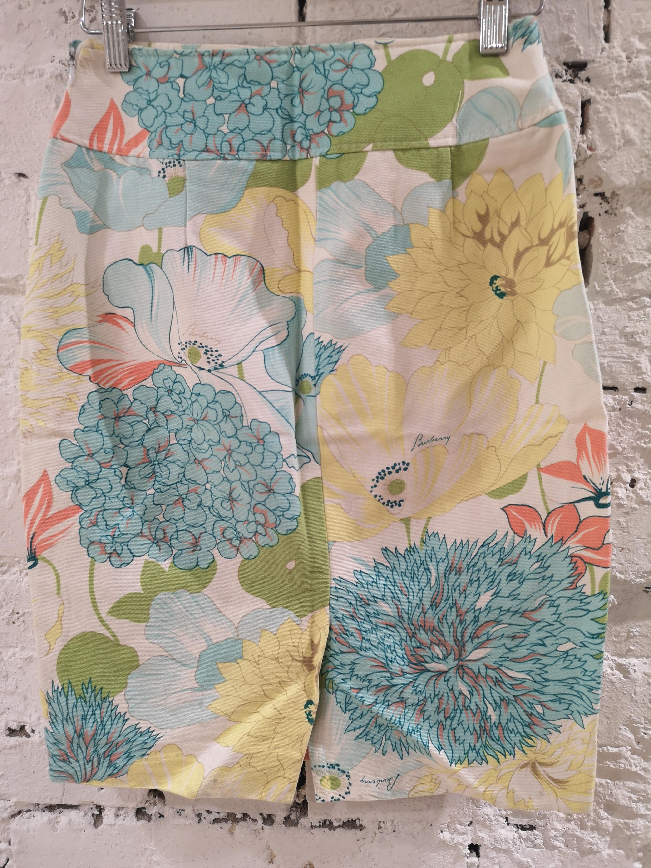 Burberry flower cotton skirt 4