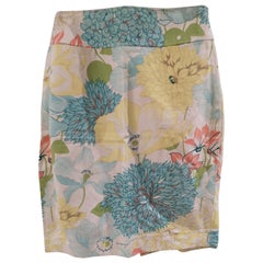Burberry flower cotton skirt