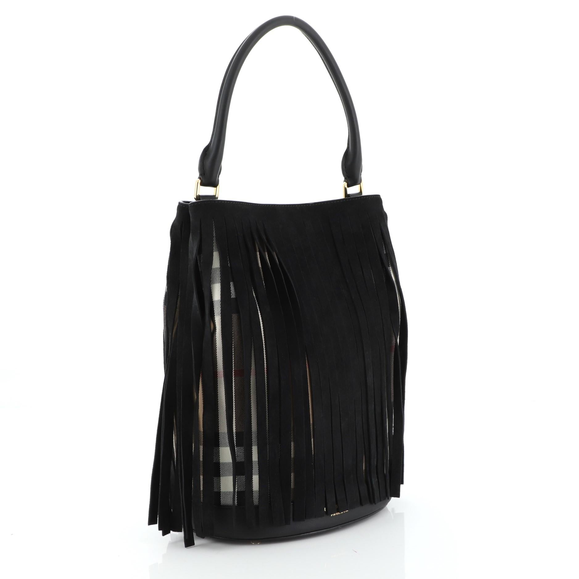 burberry fringed bag