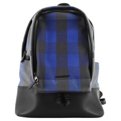 Burberry Front Pocket Backpack Check Canvas Large