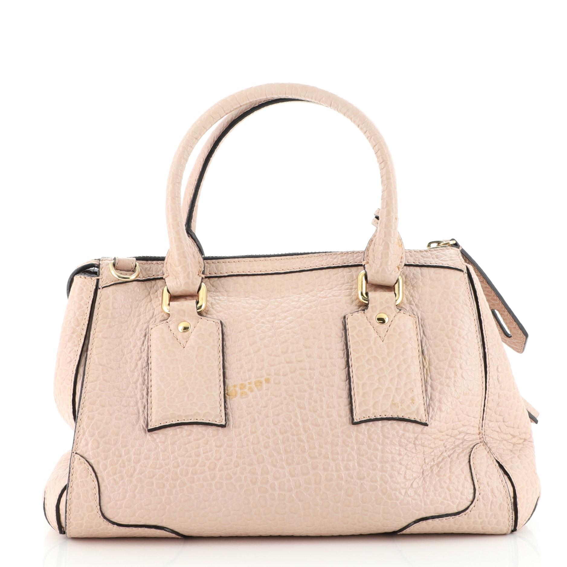 Burberry Gladstone Tasche Heritage Genarbtes Leder im Zustand „Gut“ in NY, NY