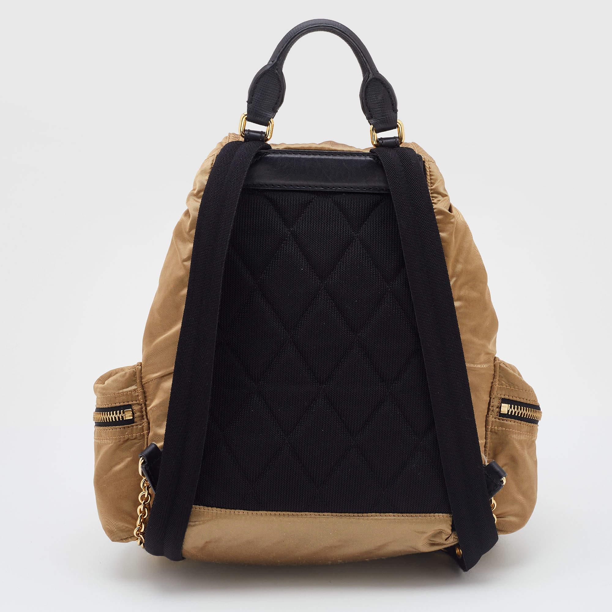 Marked by flawless craftsmanship and enduring appeal, this designer backpack is bound to be a versatile and durable accessory. It has a practical size.

Includes: Info Booklet, Branded Dustbag