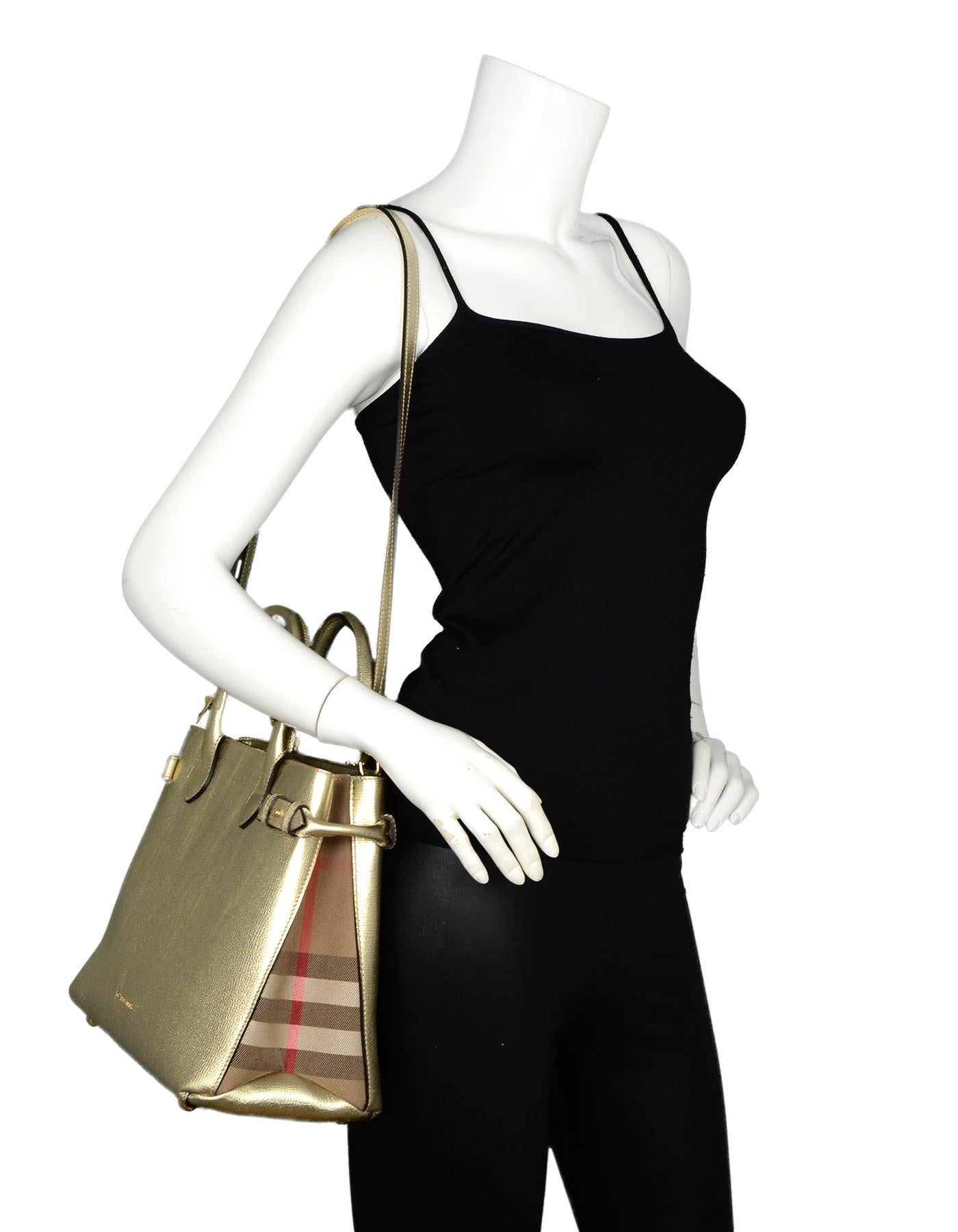 black burberry purse with plaid sides