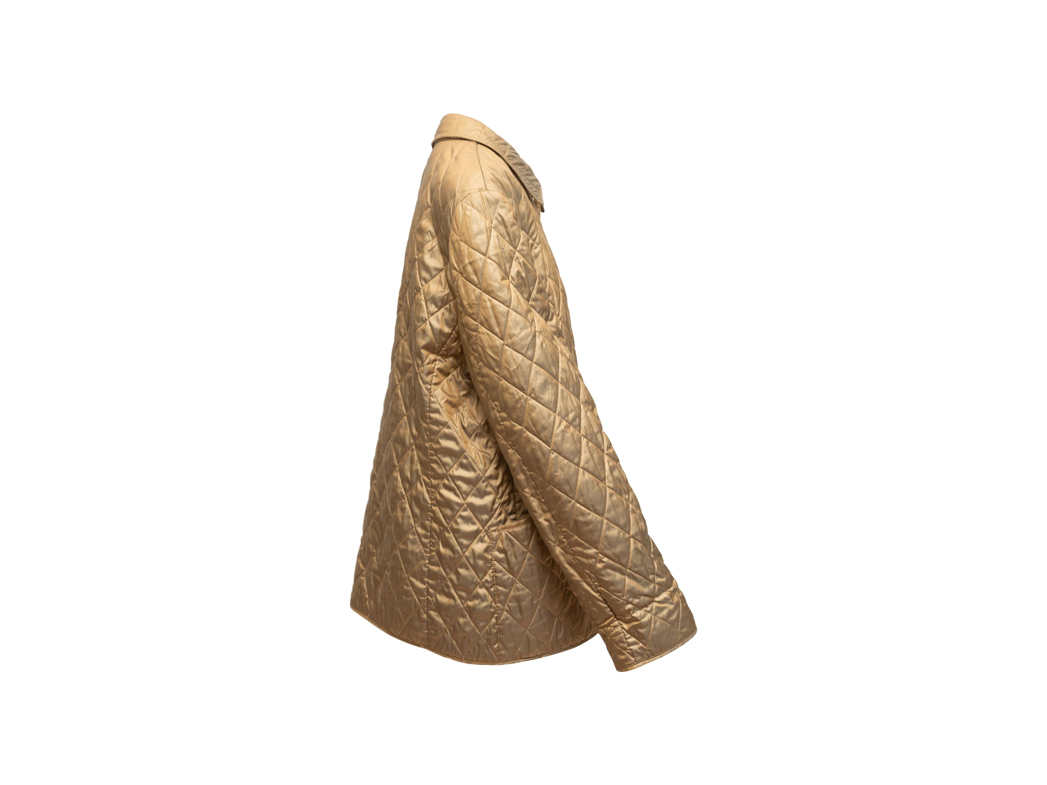 gold burberry jacket