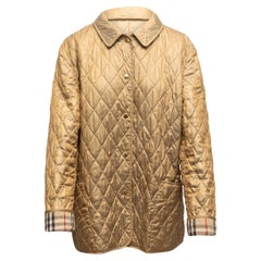 Burberry Gold Quilted Jacket