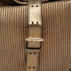 Borsa Burberry in pelle trapuntata oro