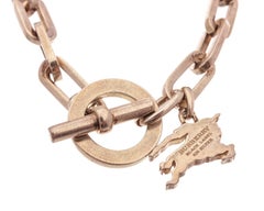 Bracelet à bascule Burberry en or avec quincaillerie de couleur or, 33384MSC