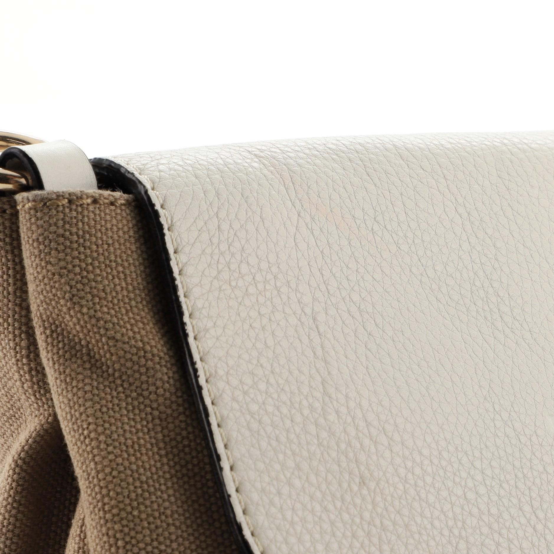 Burberry Gowan Crossbody Bag House Check Canvas with Leather Small at