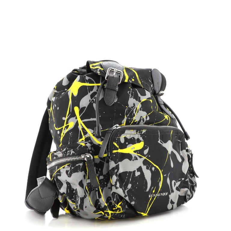 Burberry Graffiti Rucksack Backpack Printed Nylon Large For Sale at 1stDibs