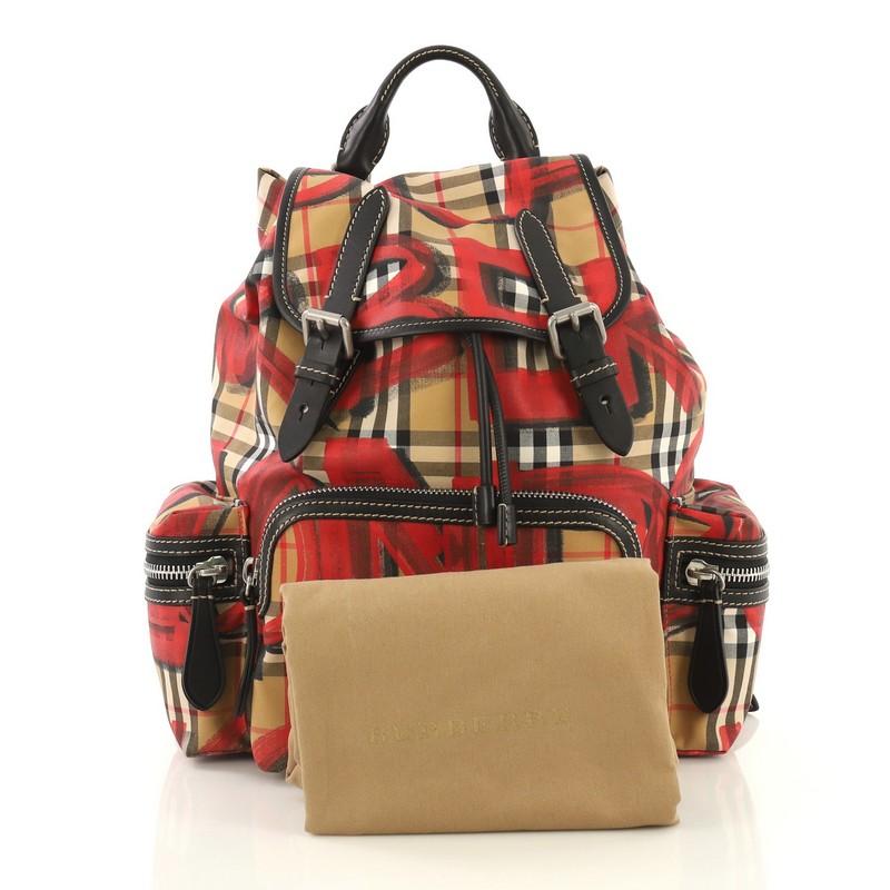 Burberry rucksack shop graffiti mini backpack