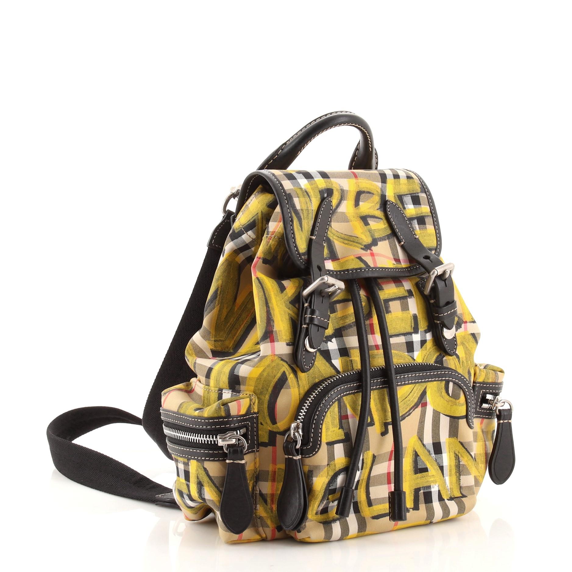 Burberry top backpack graffiti