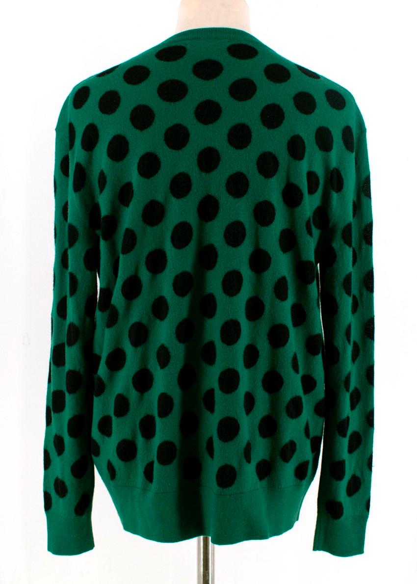 green polka dot sweater
