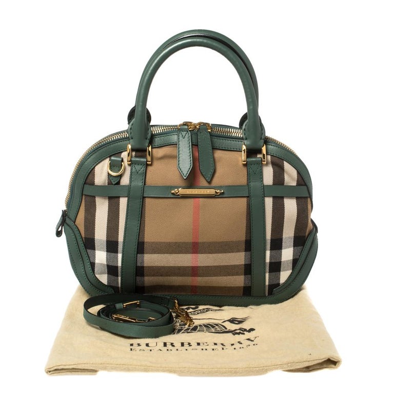 The Orchard in Horseferry check - the iconic #Burberry bag behind