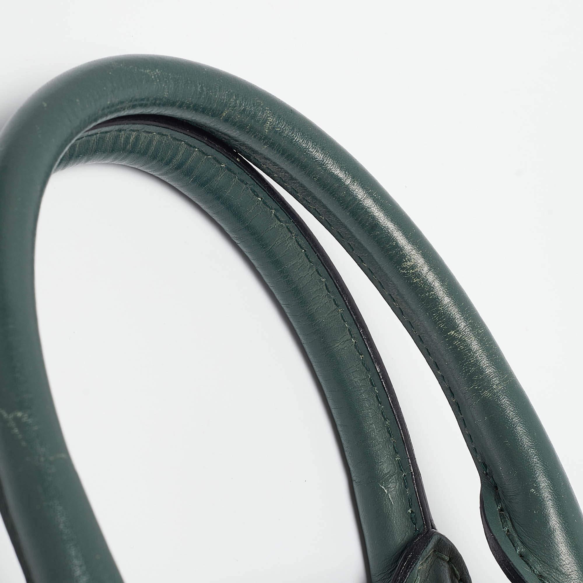 Bolso Burberry Orchard Bowler de piel verde 1