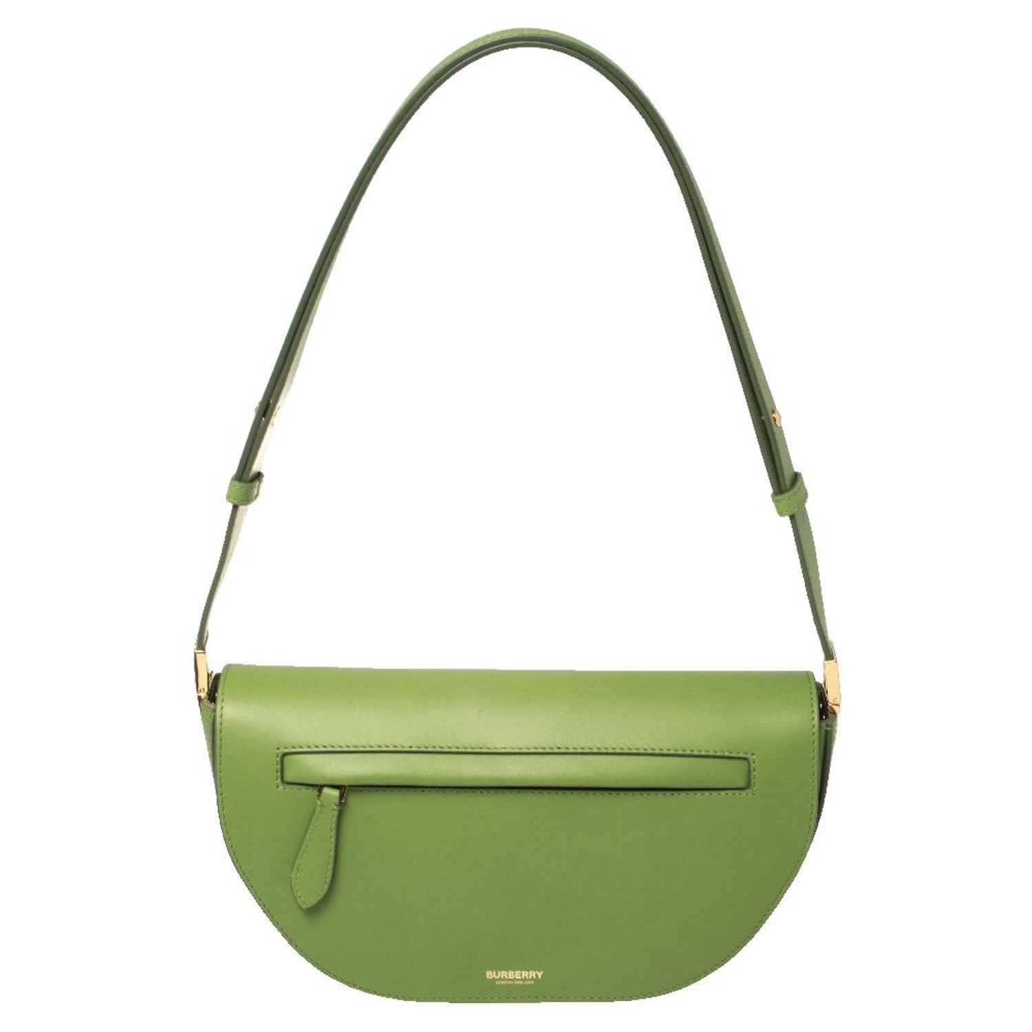 Burberry Green Leather Small Limited Edition 224/250 Olympia Shoulder Bag  at 1stDibs