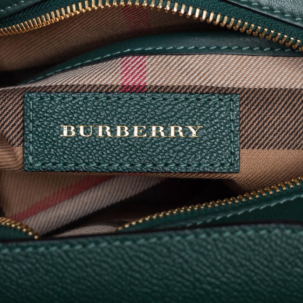 Burberry Green Leather Small Medley Buckle Crossbody Bag 3