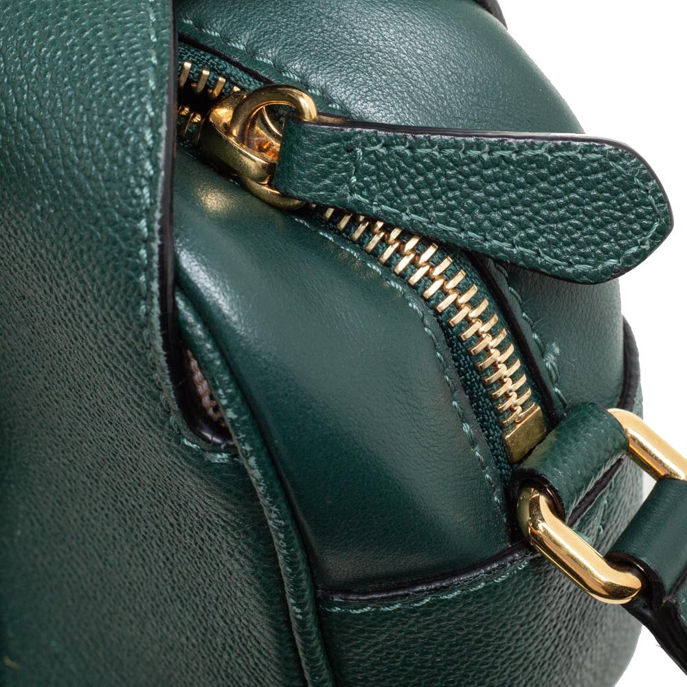 Burberry Green Leather Small Medley Buckle Crossbody Bag 6