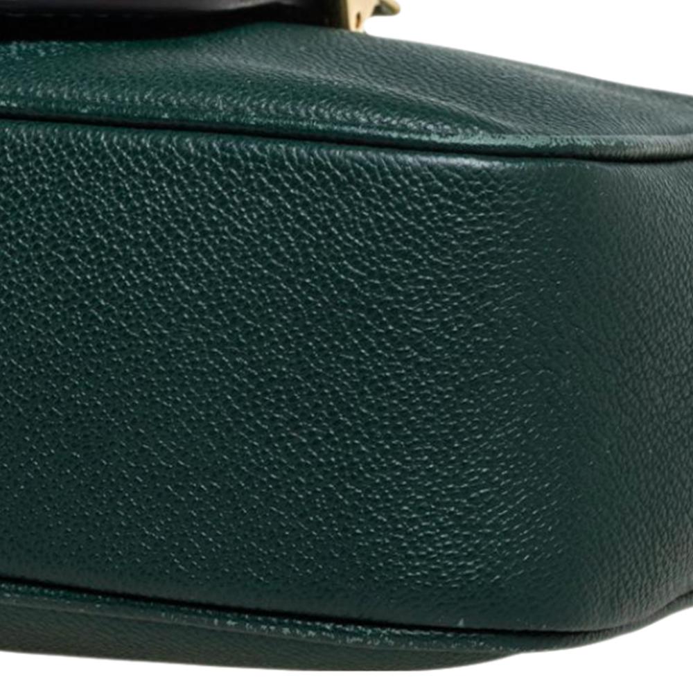 Burberry Green Leather Small Medley Buckle Crossbody Bag 7