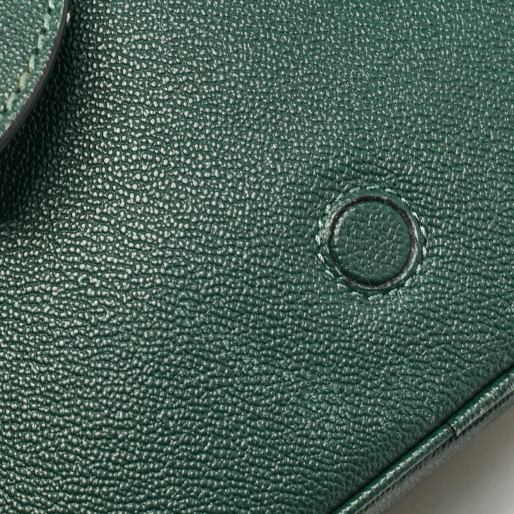 Women's Burberry Green Leather Small Medley Buckle Crossbody Bag For Sale