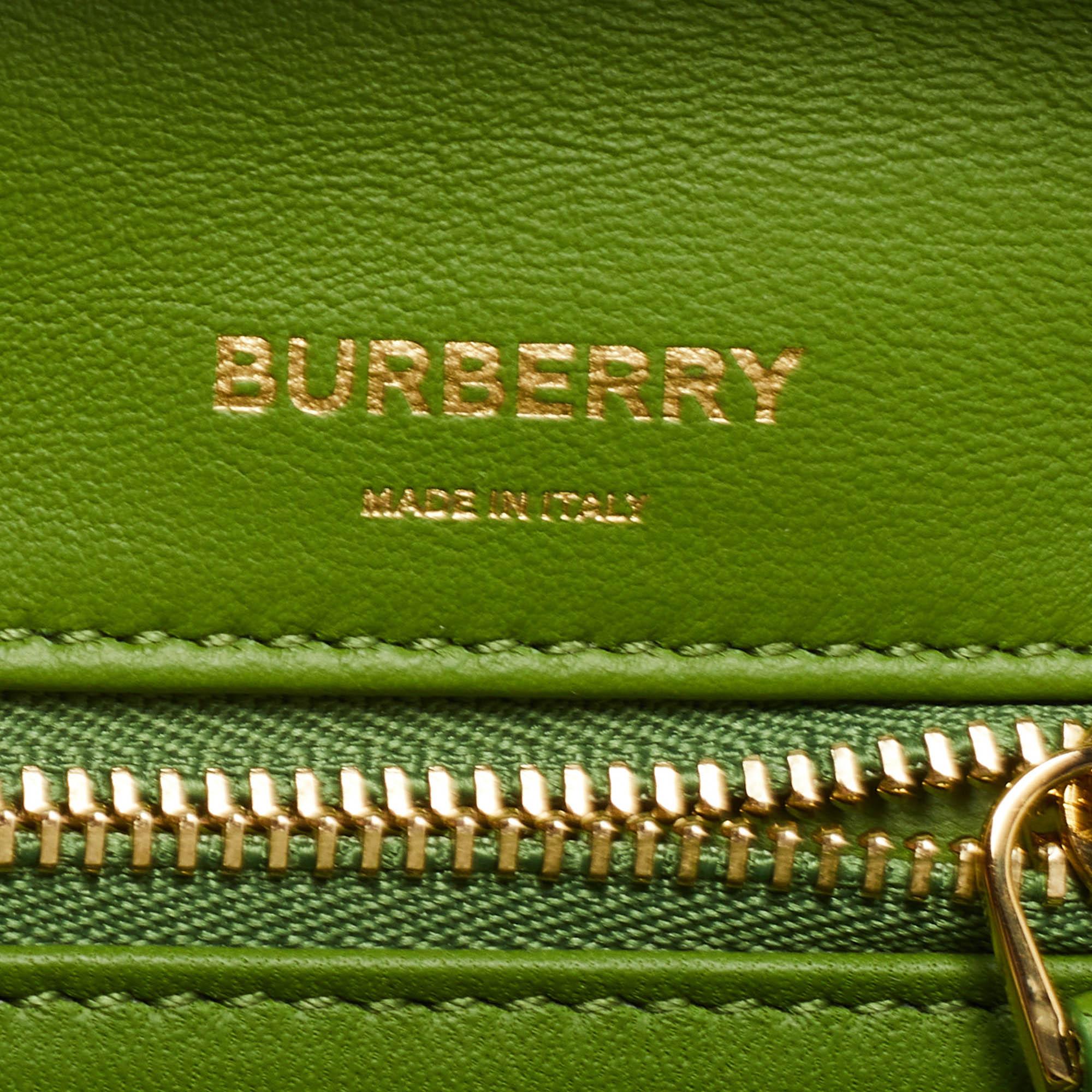 Burberry Green Leather Small Olympia Shoulder Bag 2