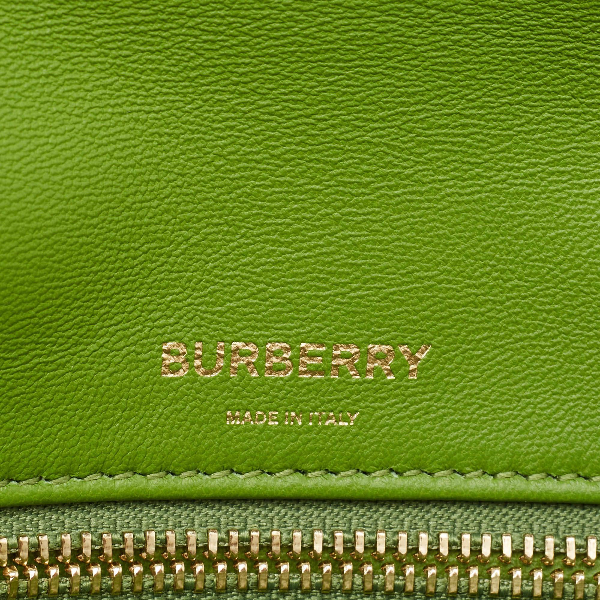 Burberry Green Leather Small Olympia Shoulder Bag 4
