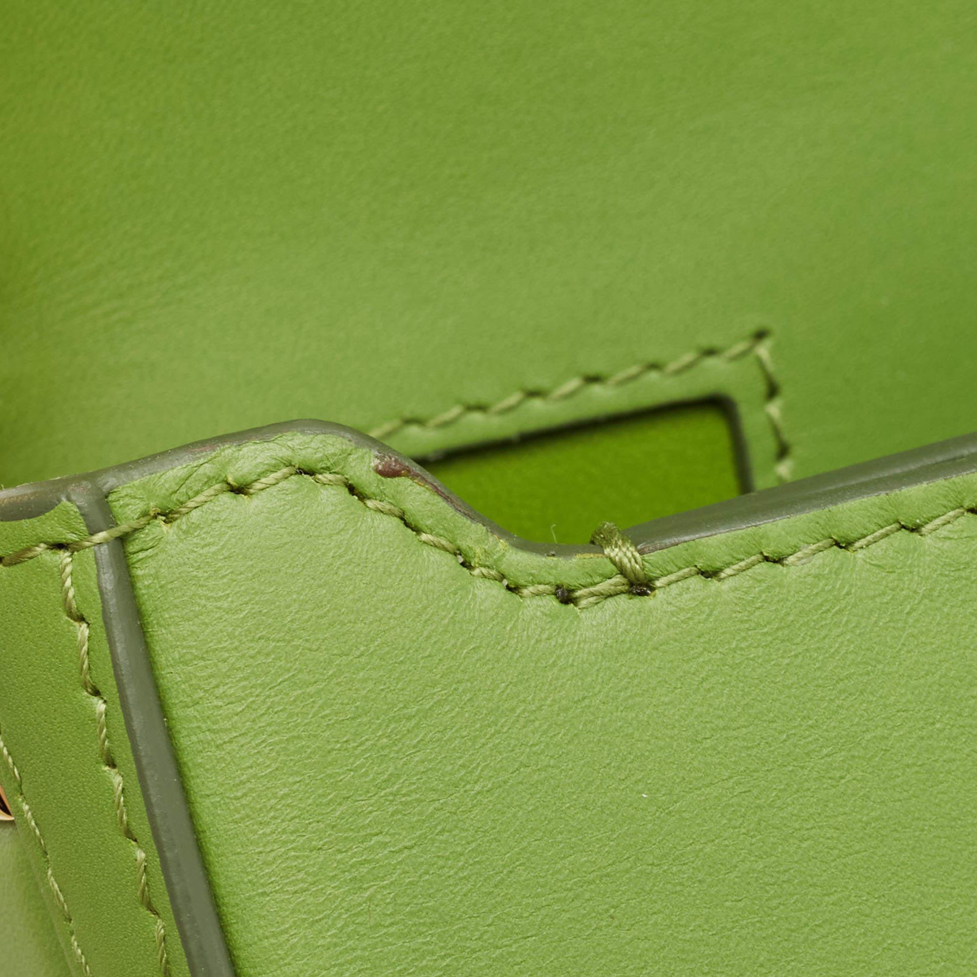 Burberry - Petit sac à bandoulière en cuir vert Olympia 4