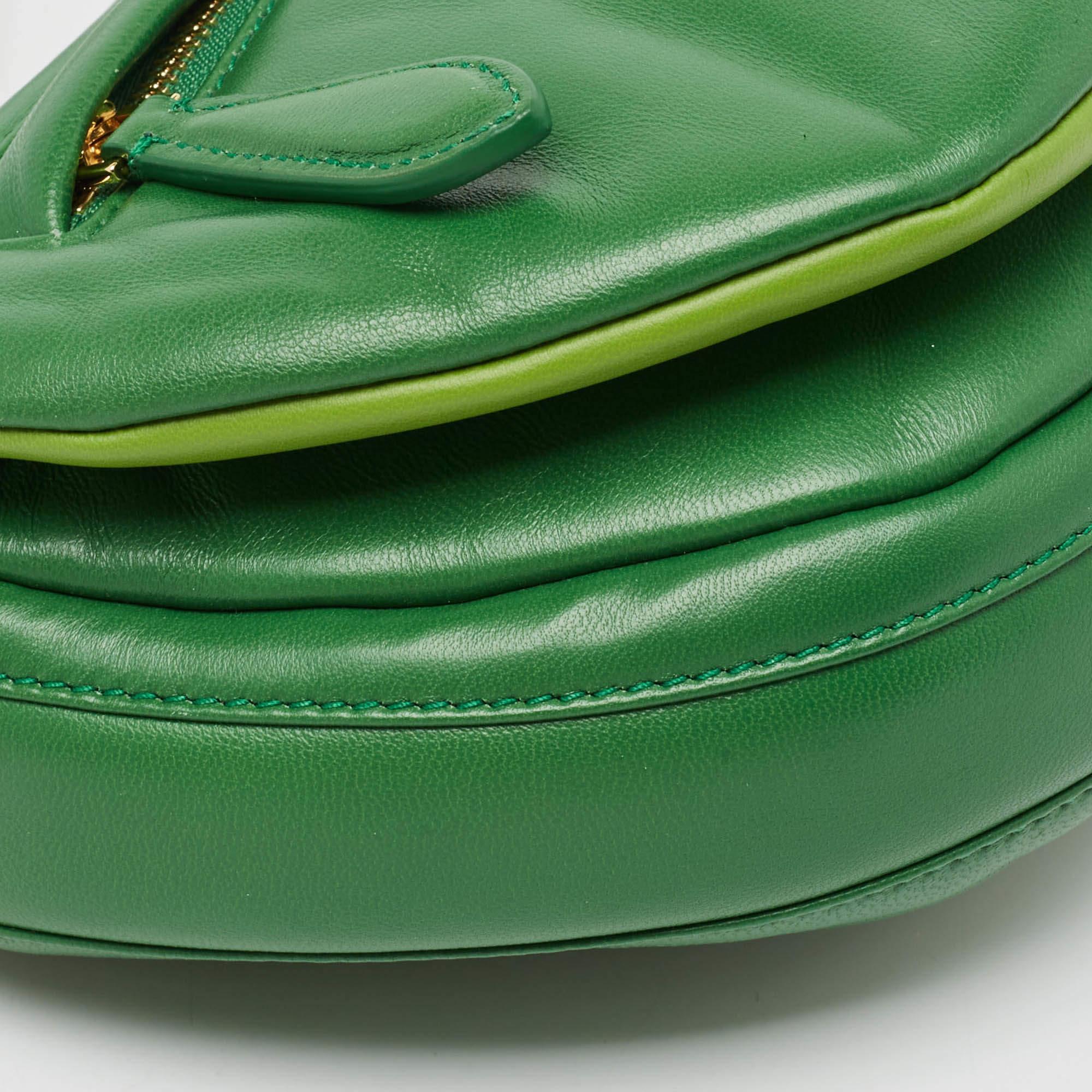 Burberry Green Leather Small Olympia Shoulder Bag 5