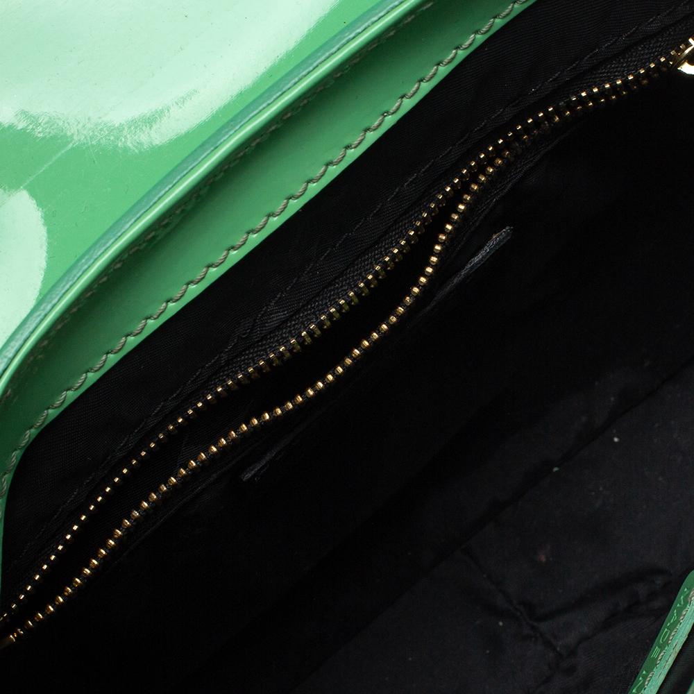 Burberry Green Patent Leather Shoulder Bag 2
