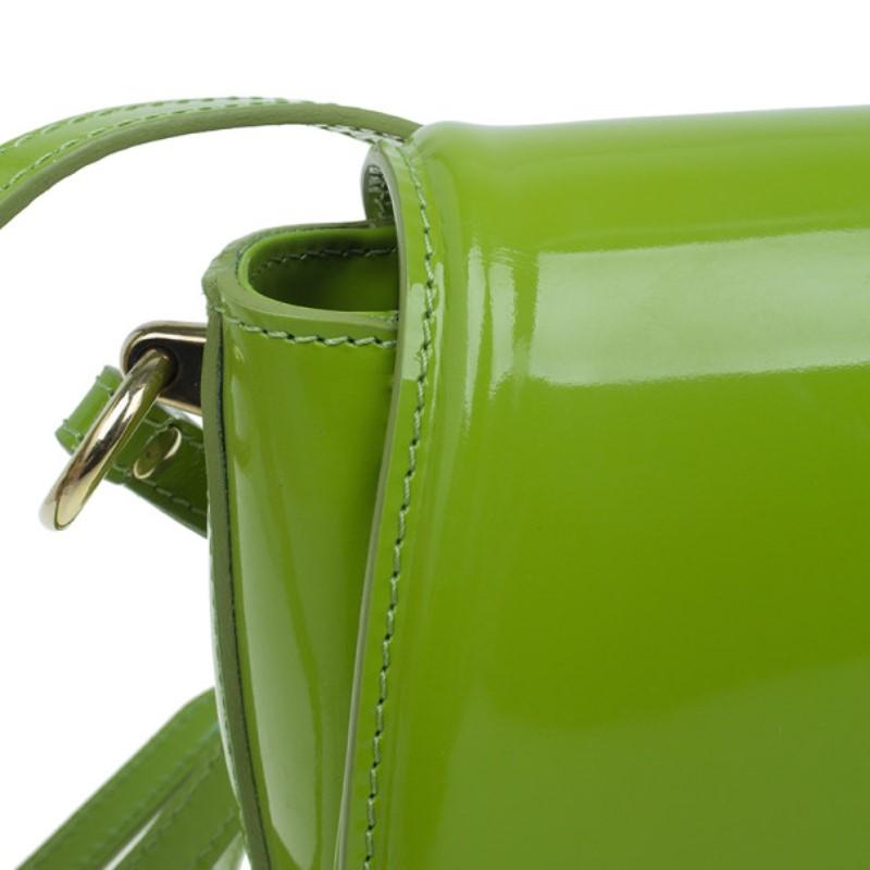Burberry Green Patent Leather Shoulder Bag 3
