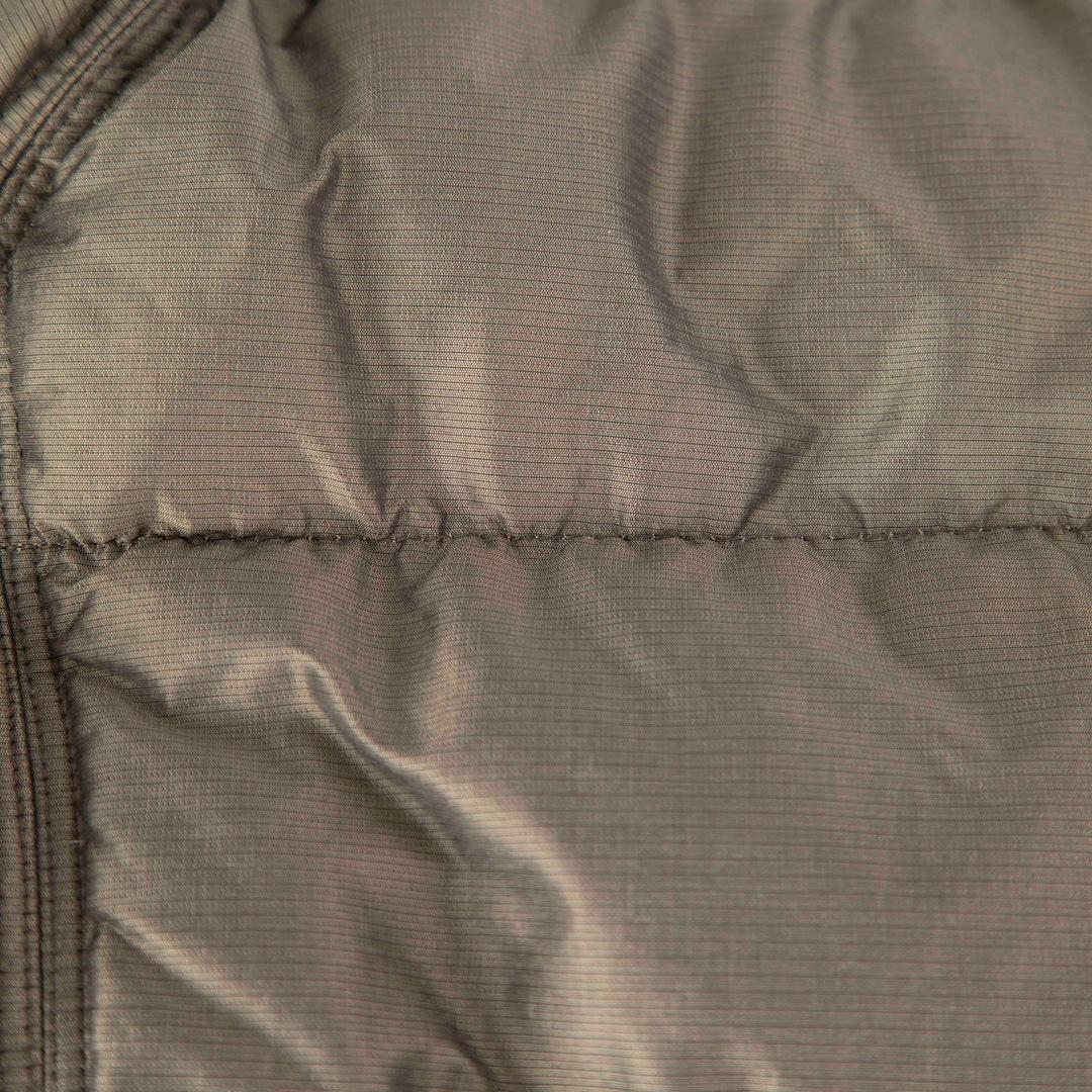 Gray Burberry Green Quilted Mid Length Puffer Coat Size M For Sale