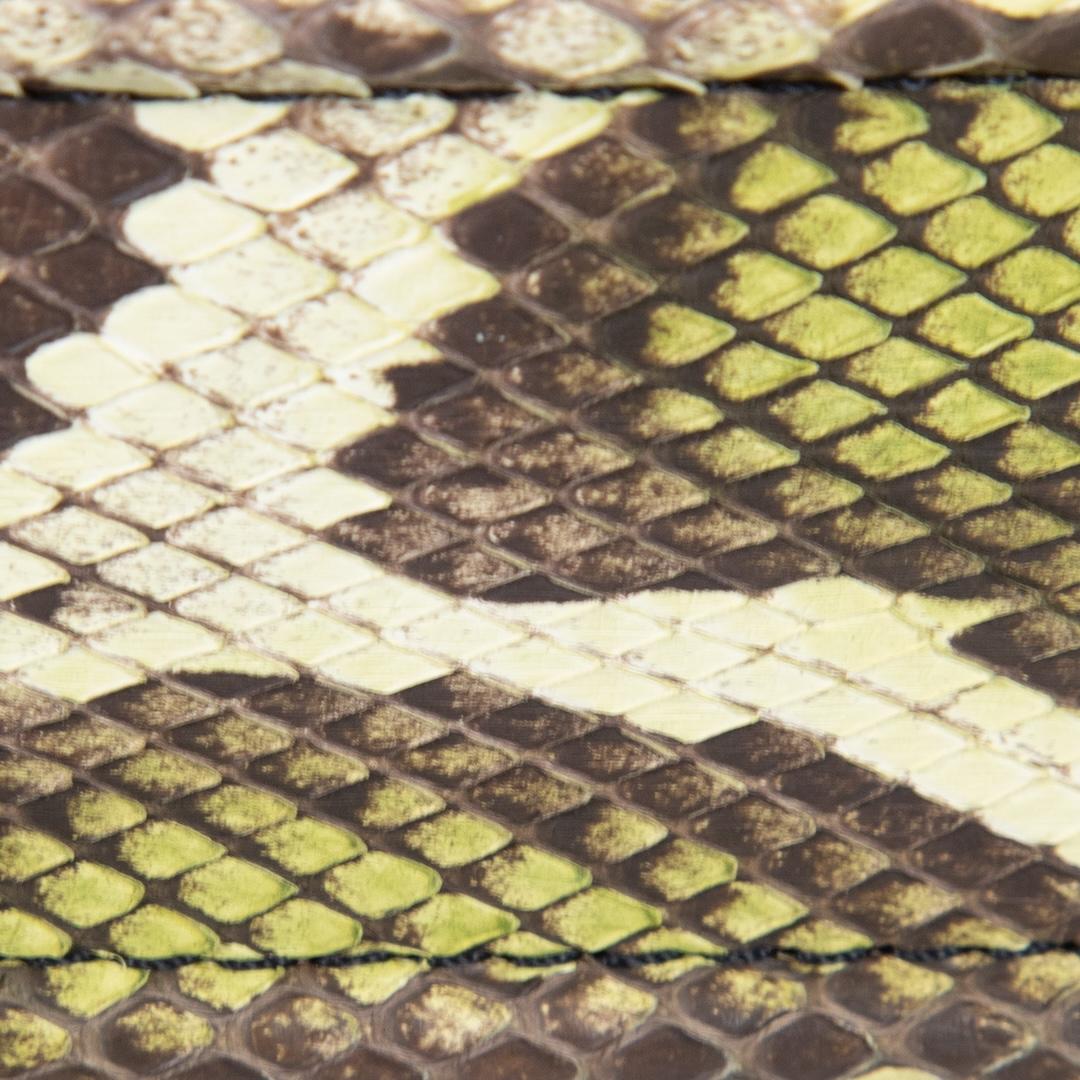 Women's Burberry Green Snakeskin Wide Belt For Sale