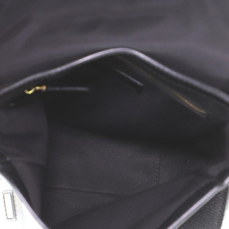 Women's or Men's Burberry Greenford Crossbody Bag Smoked Check Coated Canvas