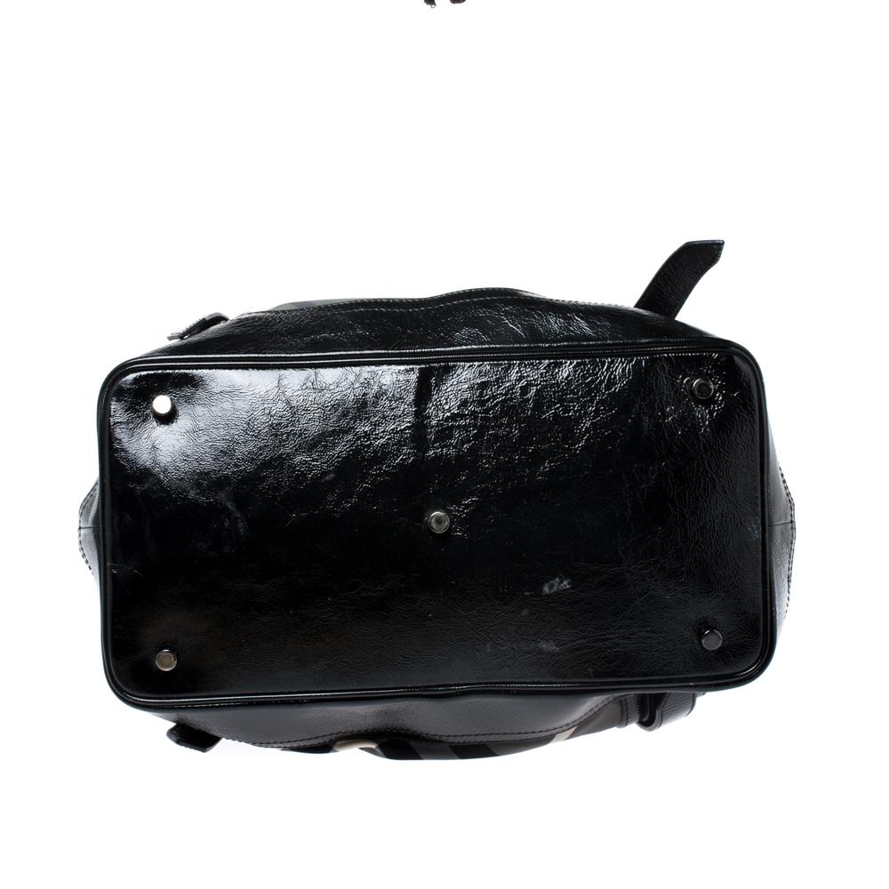 burberry bag black and white