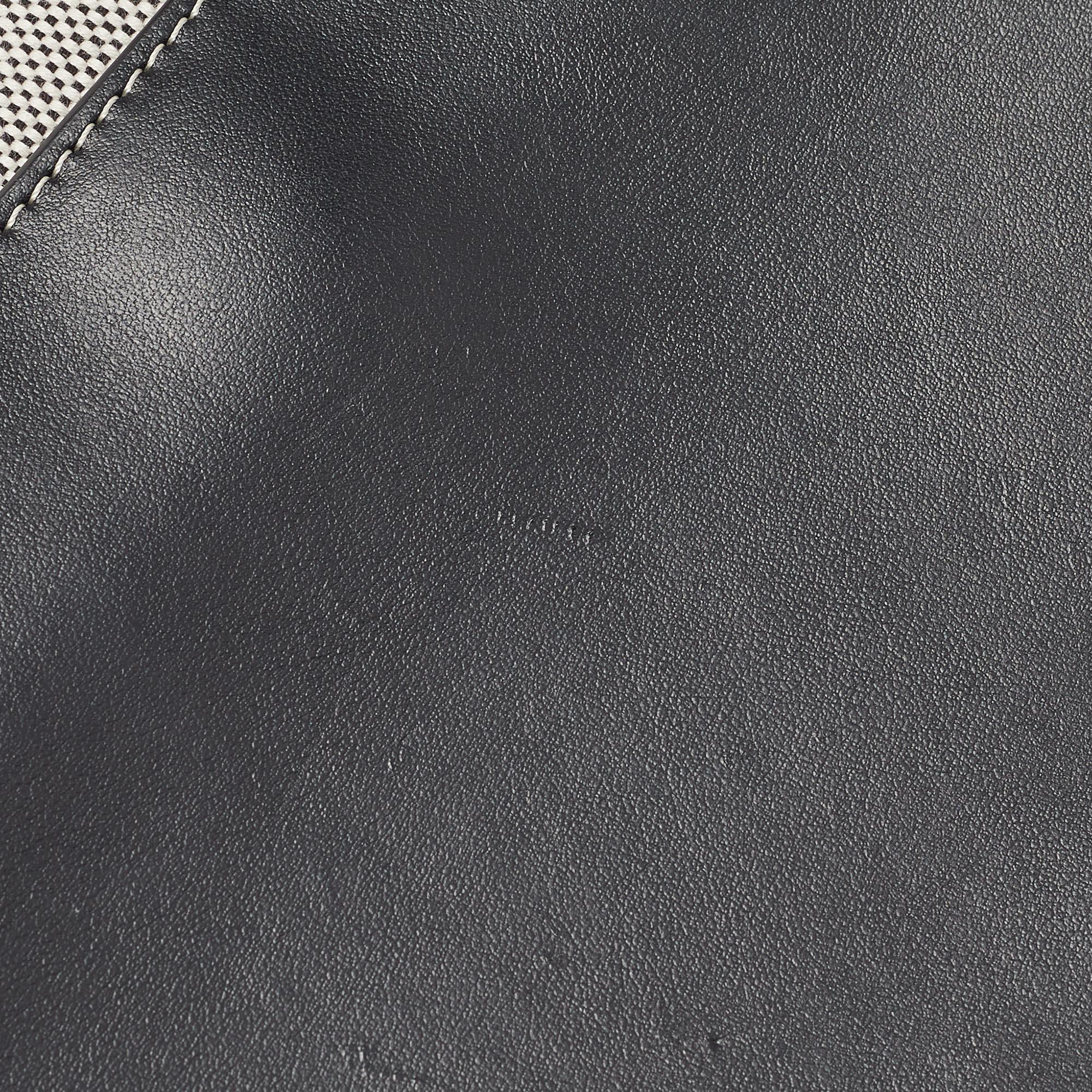 Burberry Grey/Black Canvas and Leather Small Olympia Bumbag 5