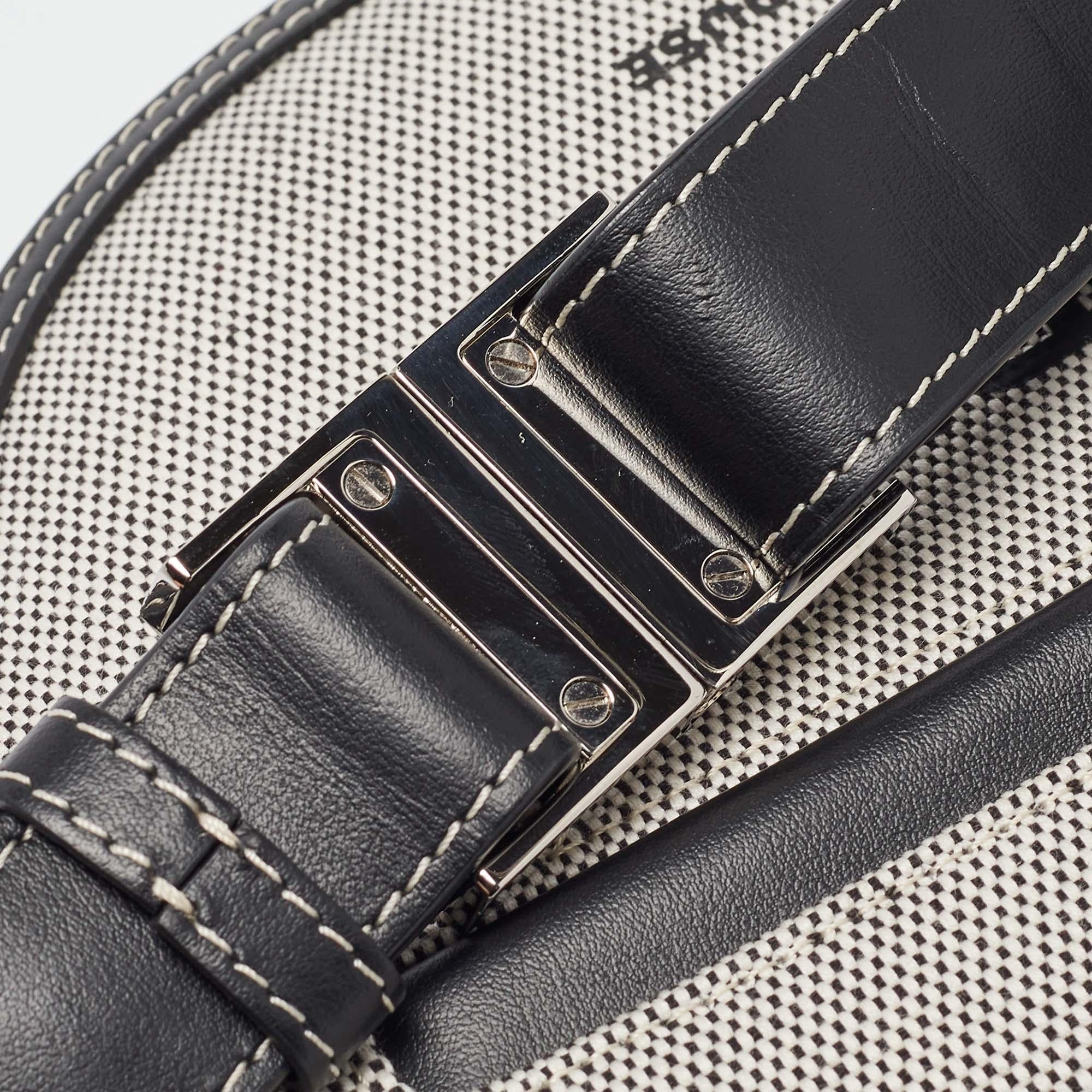 Burberry Grey/Black Canvas and Leather Small Olympia Bumbag 2