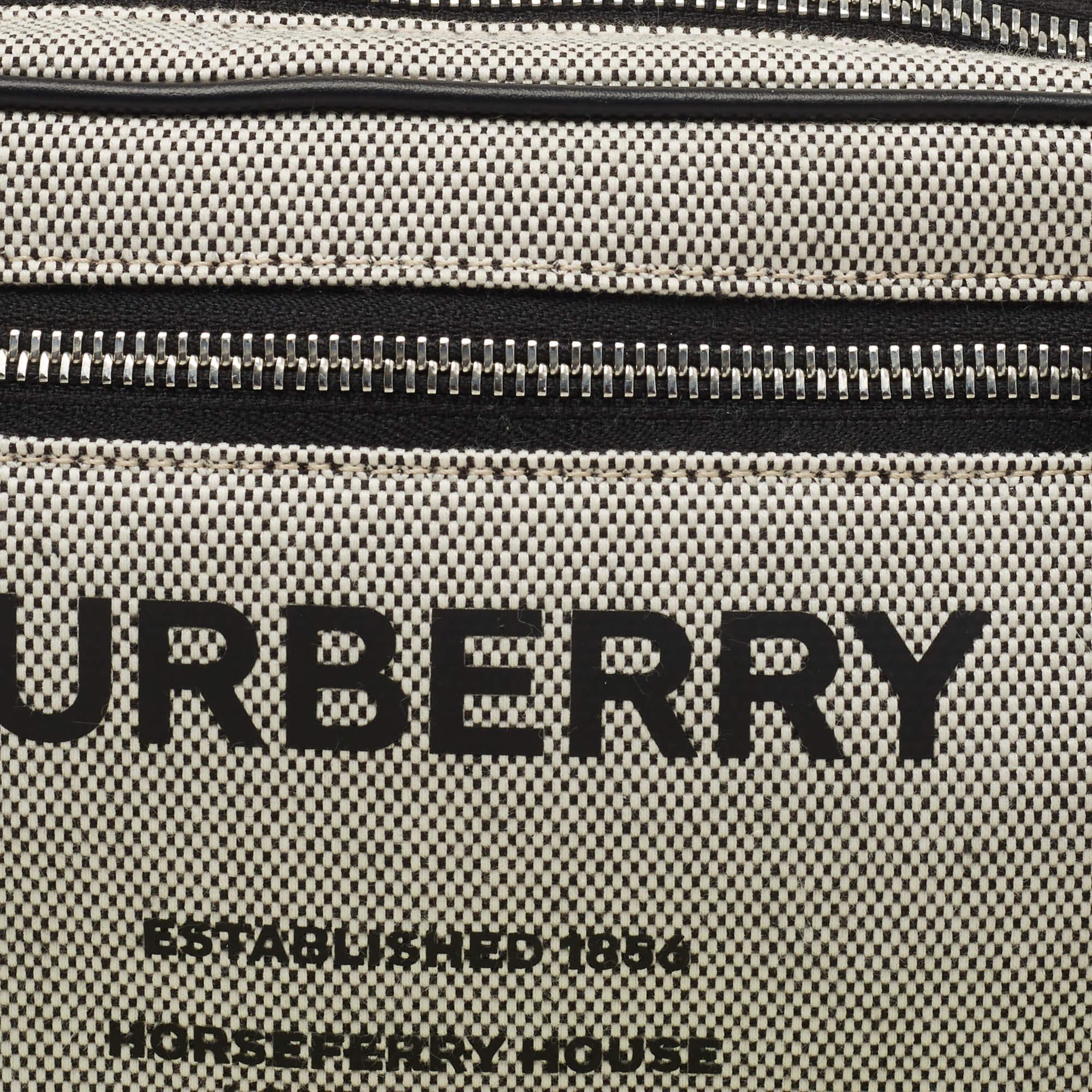 Burberry Grey Canvas and Leather West Belt Bag 7