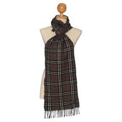 Burberry Grey Dark Nova Check Classic 871932 Scarf/Wrap