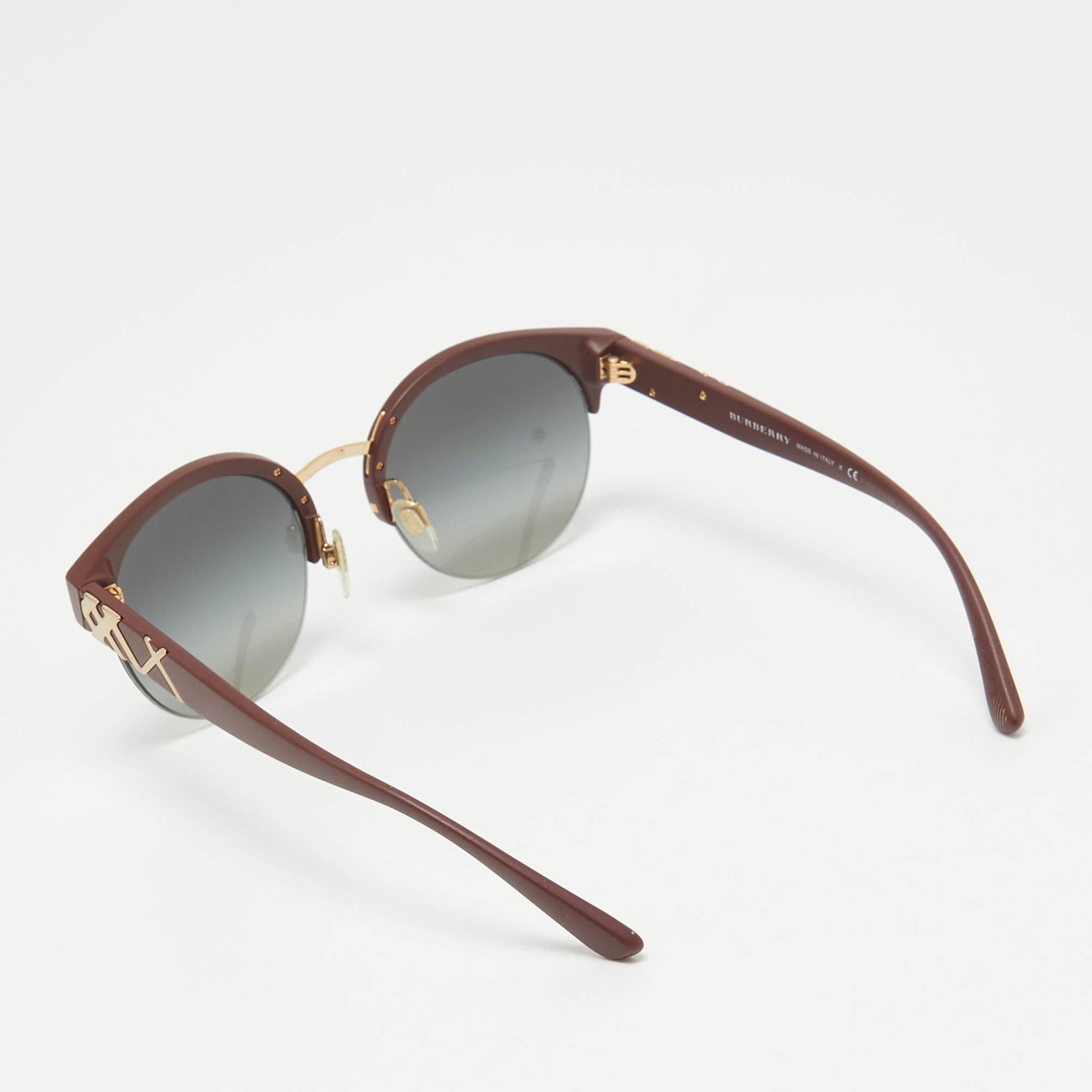 Gray Burberry Grey Gradient B 4241 Clubmaster Sunglasses