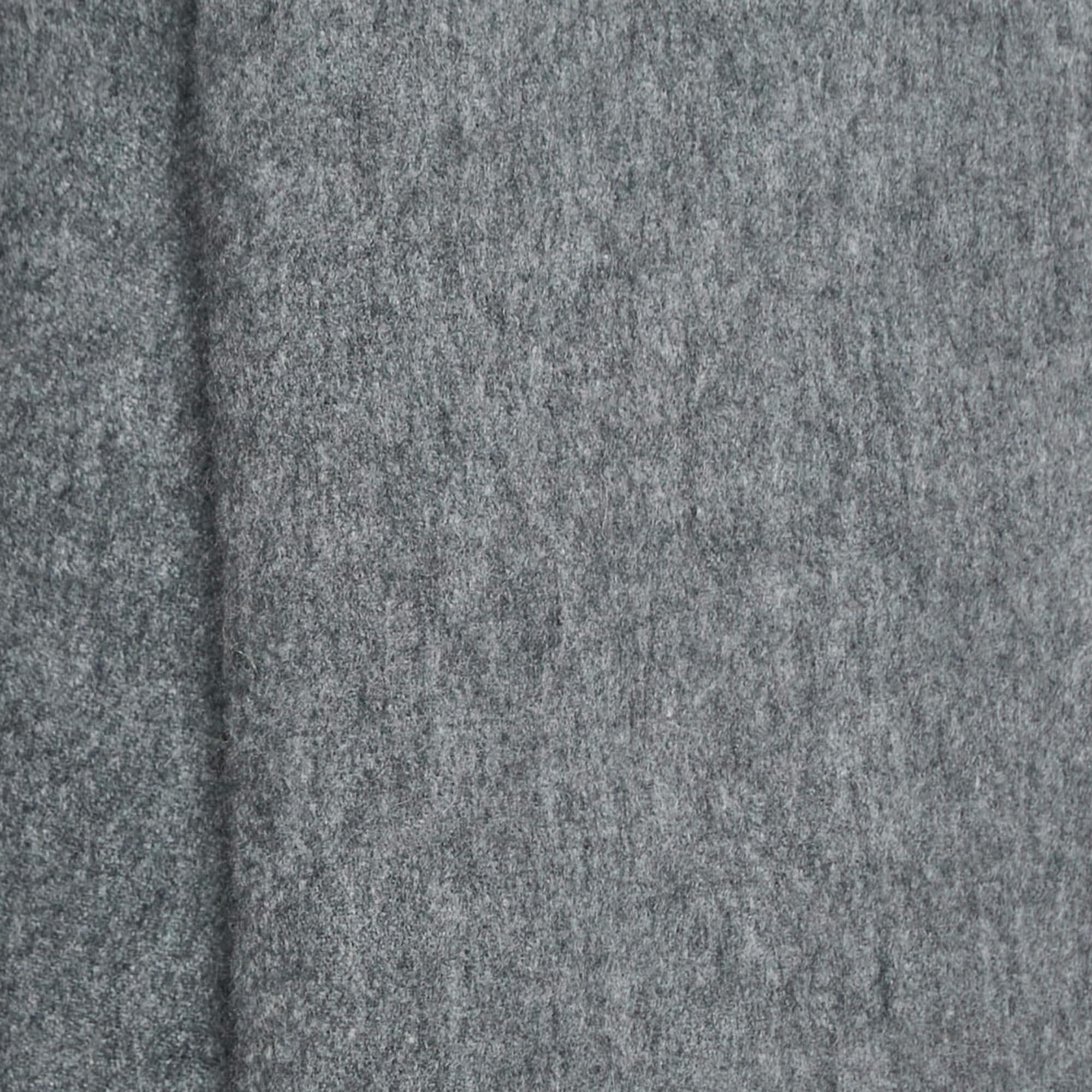 Bufanda Burberry Gris Cachemira Pesada Reversible en venta 1