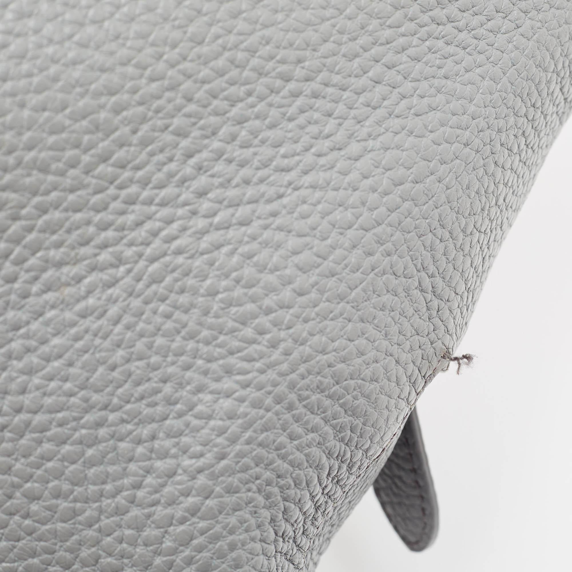 Burberry, cartella in pelle grigia Greenwood 1