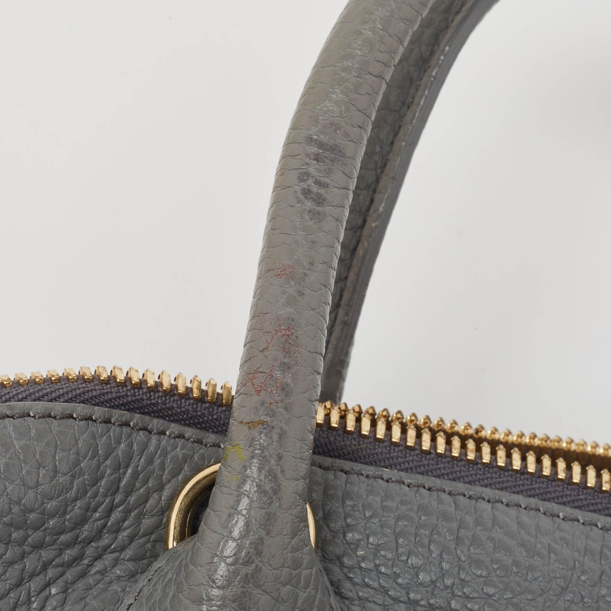 Burberry, cartella in pelle grigia Greenwood 3