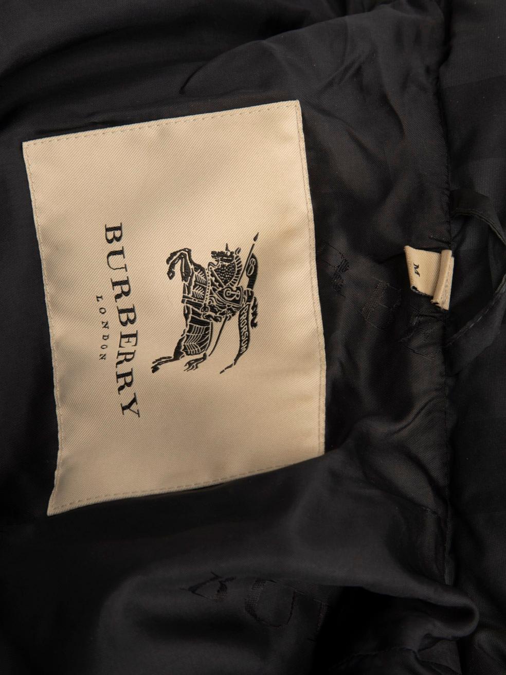 Burberry - Manteau long à carreaux Nova gris, taille M Pour femmes en vente