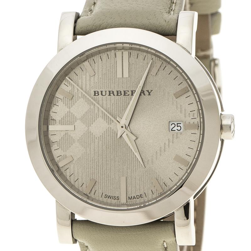 Burberry Grey Stainless Steel Heritage BU1754 Men's Wristwatch 38 mm 1