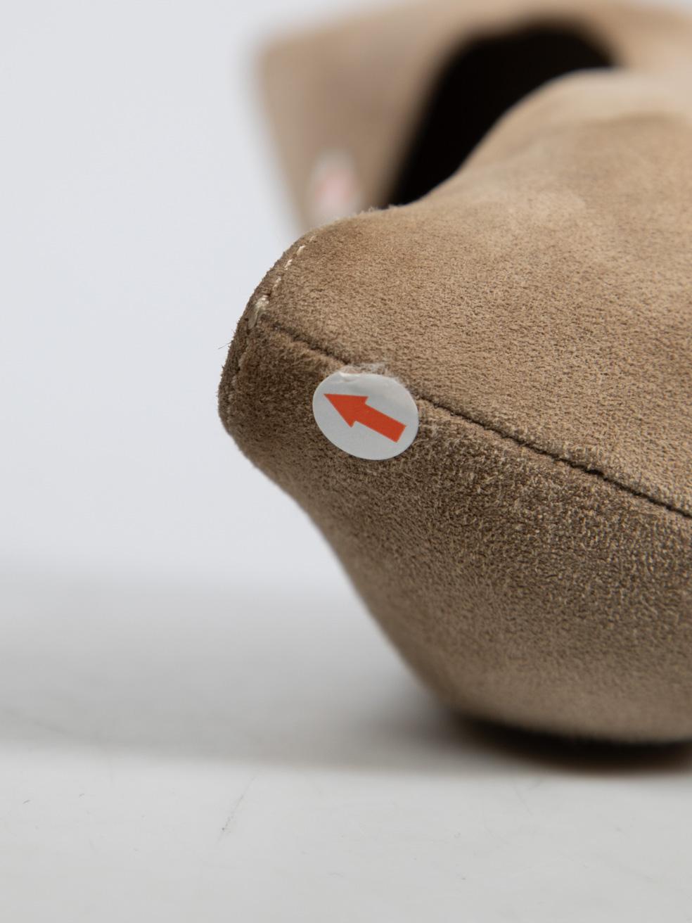 Burberry Gris Ante Piel de Serpiente Tacón Cuñas Talla IT 36.5 en venta 4