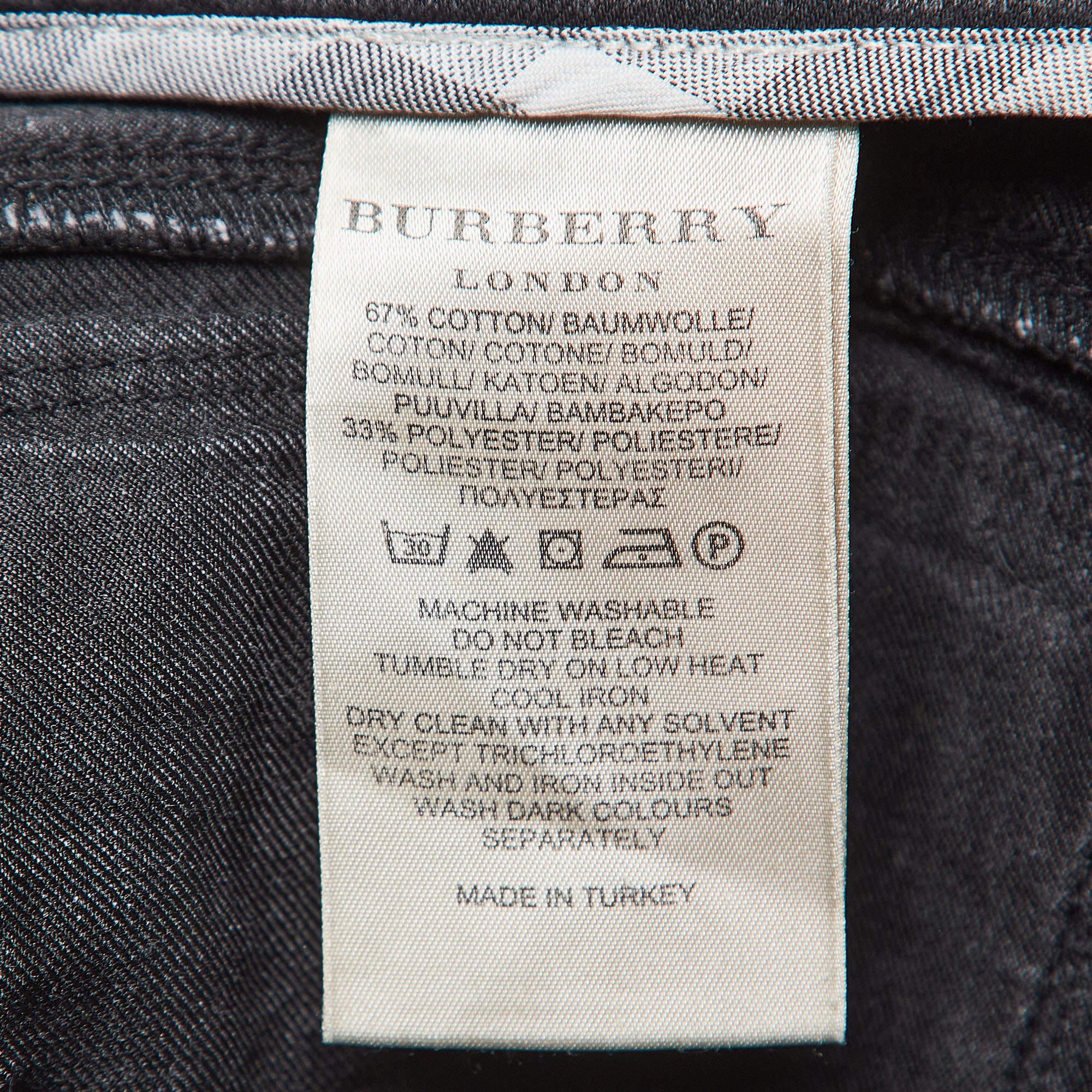 Burberry Jeans à jambes évasées grises taille M 30'' Pour femmes en vente